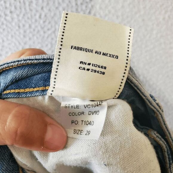 MM Vintage Women's Flare Raw Hem Embroidered Rocket Ship Sun Rainbow Jeans 29 - Picture 11 of 11